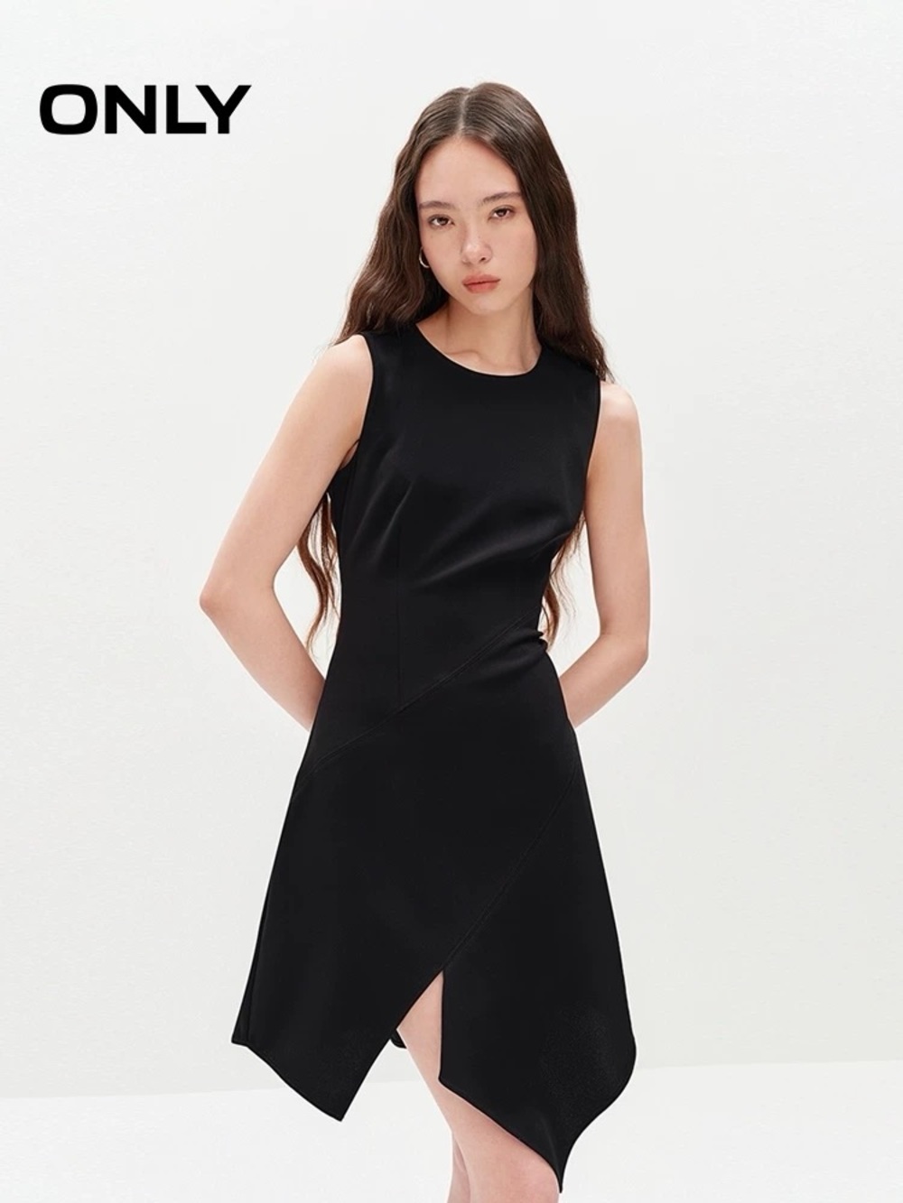 Urban Outfitters Black Asymmetrical Sleeveless Dress